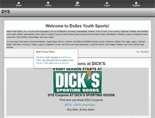 Tablet Screenshot of dullesyouth.com